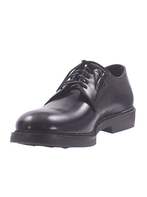leather derby shoes CALCE | X1722ROVERANTIC BLACK